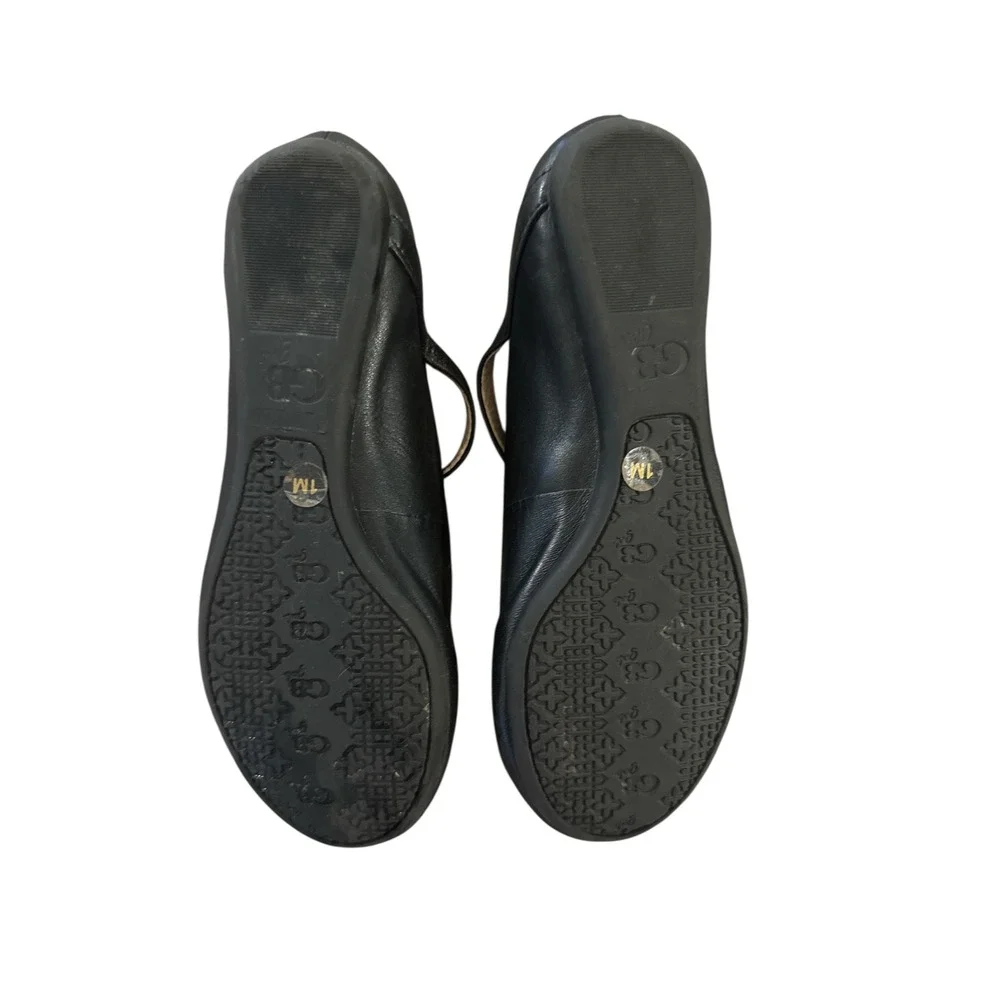 Girls Black Studded T-Strap Ballet Flats Casual‎ Dress Shoes